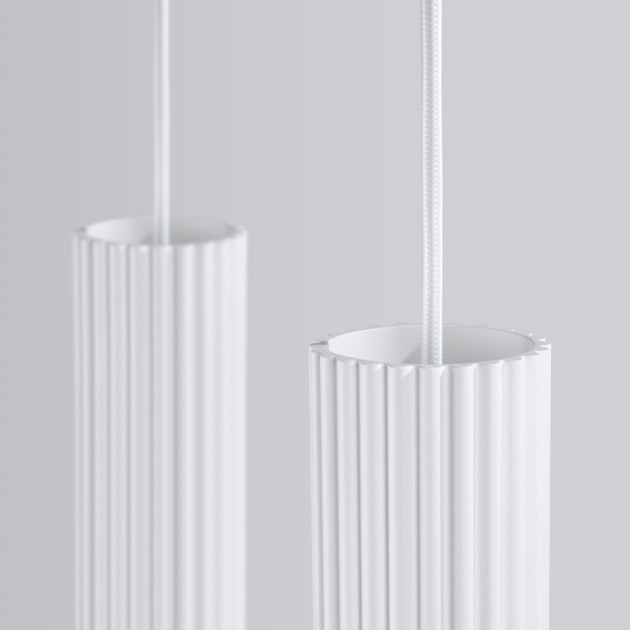 Lampe suspendue Elaen 2 blanc