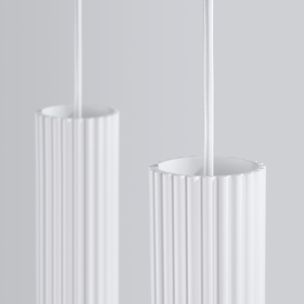 Lampe suspendue Elaen 2 blanc