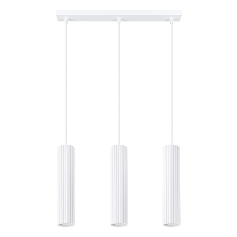 Lampe suspendue Elaen 3L blanc