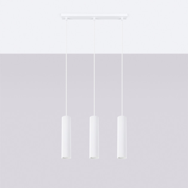 Lampe suspendue Elaen 3L blanc