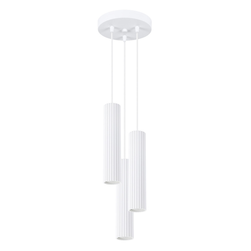 Lampe suspendue Elaen 3P blanc