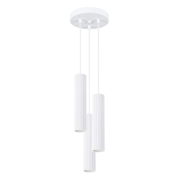 Lampe suspendue Elaen 3P blanc