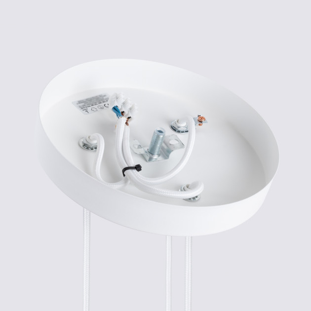 Lampe suspendue Elaen 3P blanc