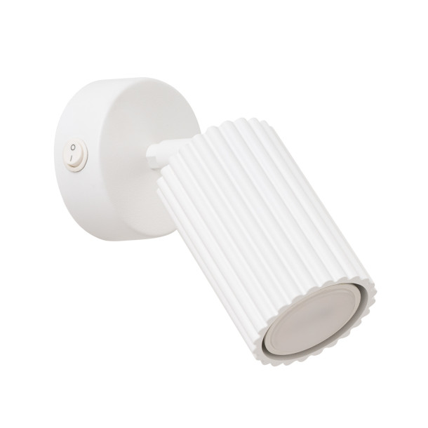 Applique Elaen blanc avec interrupteur