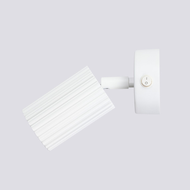 Applique Elaen blanc avec interrupteur