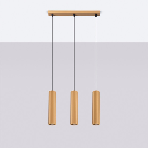 Lampe suspendue Elaen 3L or