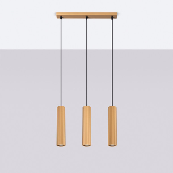 Lampe suspendue Elaen 3L or