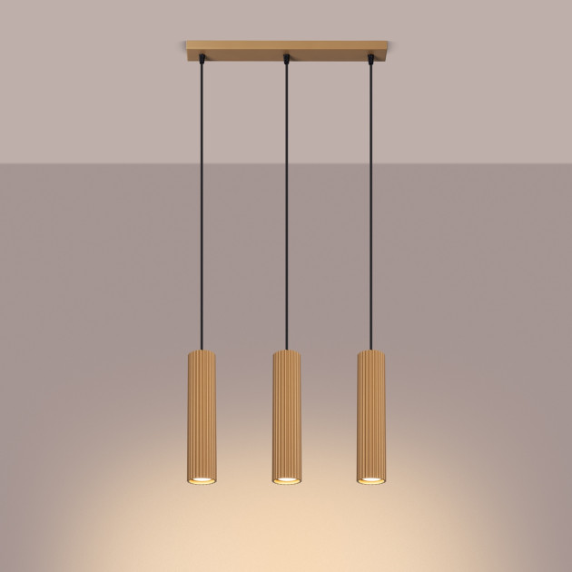 Lampe suspendue Elaen 3L or