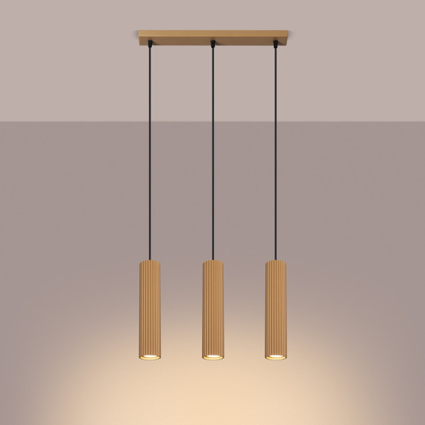 Lampe suspendue Elaen 3L or