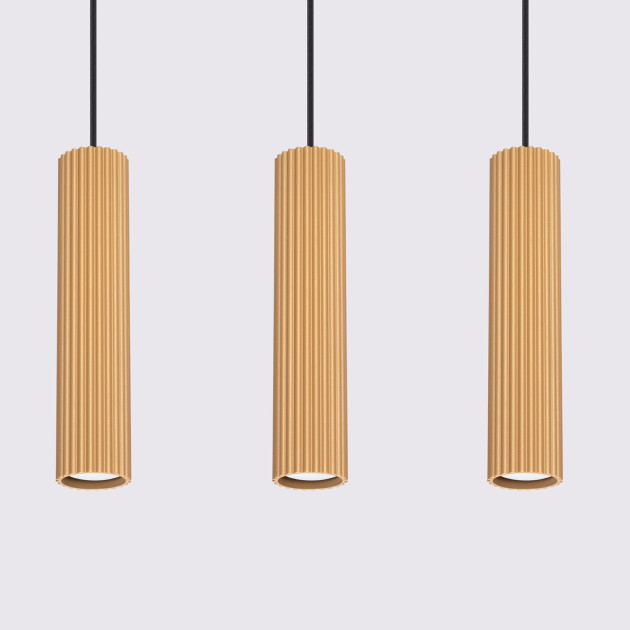 Lampe suspendue Elaen 3L or