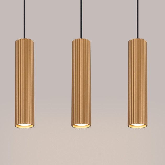 Lampe suspendue Elaen 3L or
