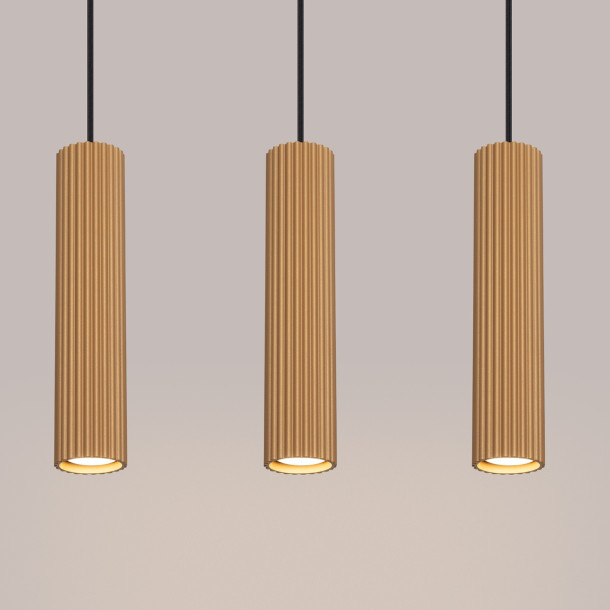Lampe suspendue Elaen 3L or