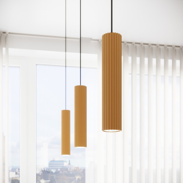 Lampe suspendue Elaen 3L or