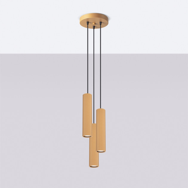 Lampe suspendue Elaen 3P or