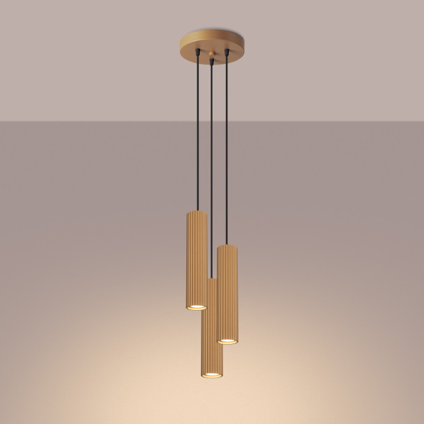Lampe suspendue Elaen 3P or
