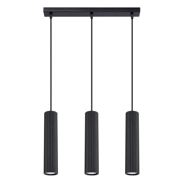 Lampe suspendue Elaen 3L noir