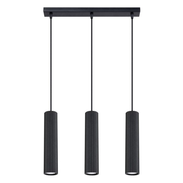 Lampe suspendue Elaen 3L noir