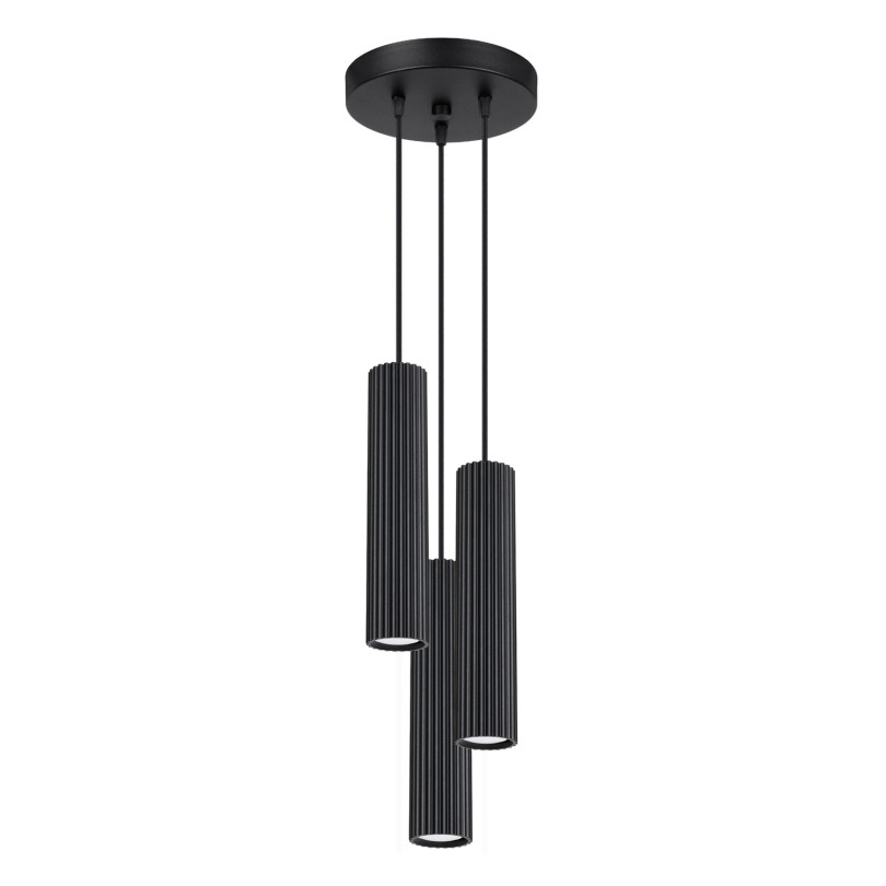 Lampe suspendue Elaen 3P noir