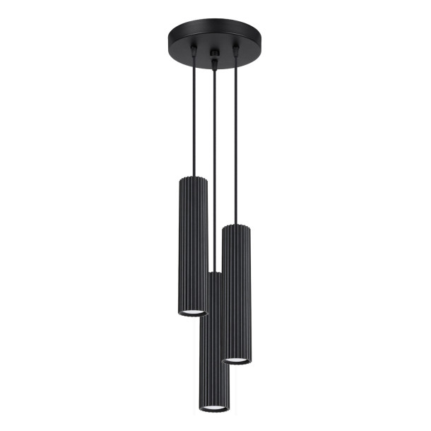 Lampe suspendue Elaen 3P noir
