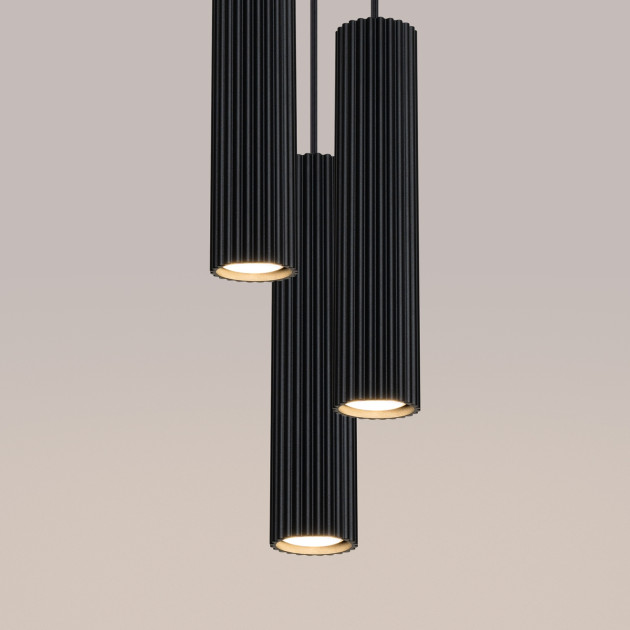 Lampe suspendue Elaen 3P noir
