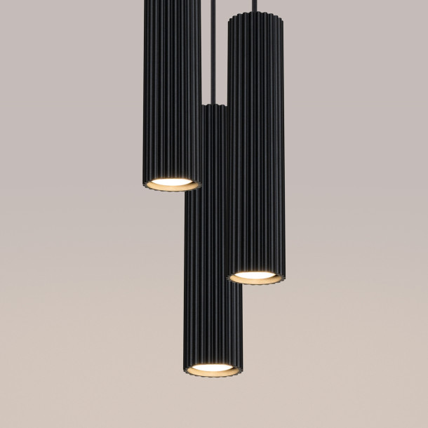 Lampe suspendue Elaen 3P noir