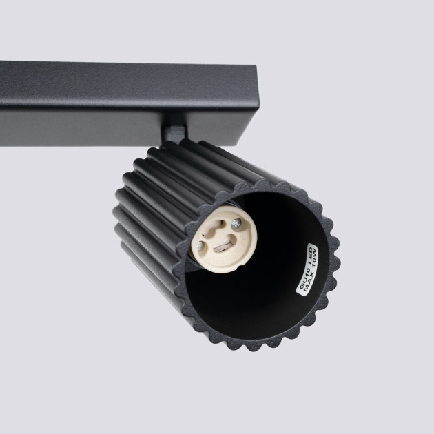 Plafonnier Elaen 6L noir