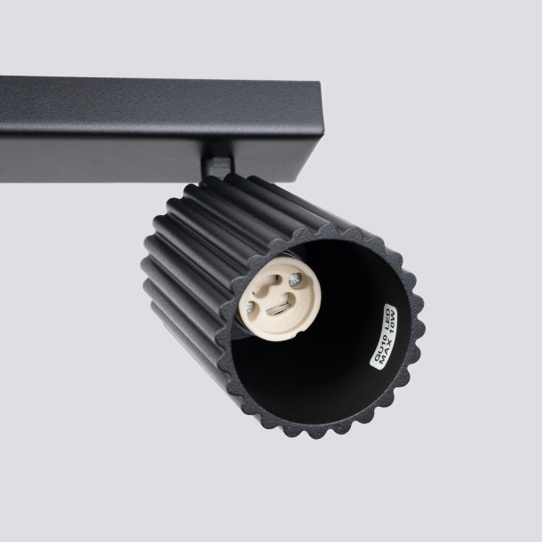 Plafonnier Elaen 6L noir