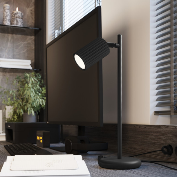 Lampe à poser Elaen noir