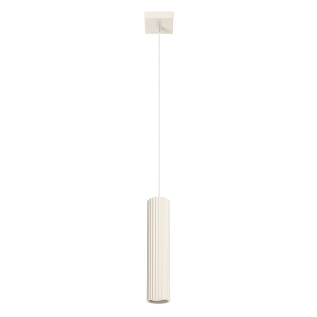 Lampe suspendue Elaen 1 beige