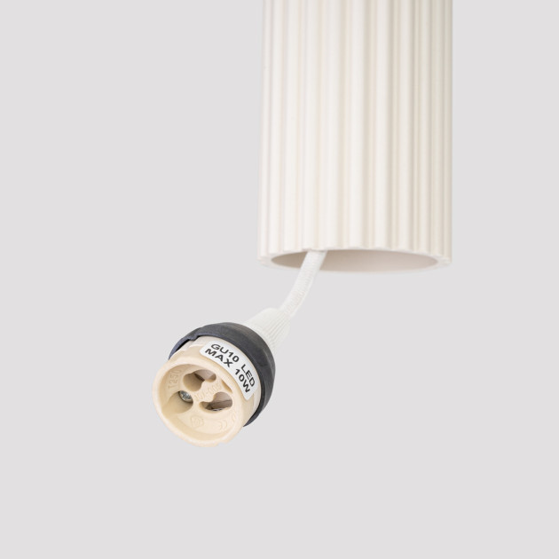 Lampe suspendue Elaen 1 beige