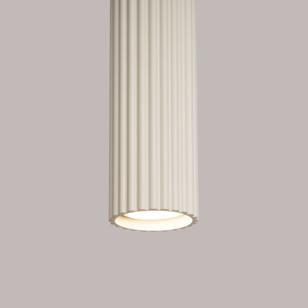 Lampe suspendue Elaen 1 beige