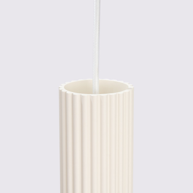 Lampe suspendue Elaen 1 beige