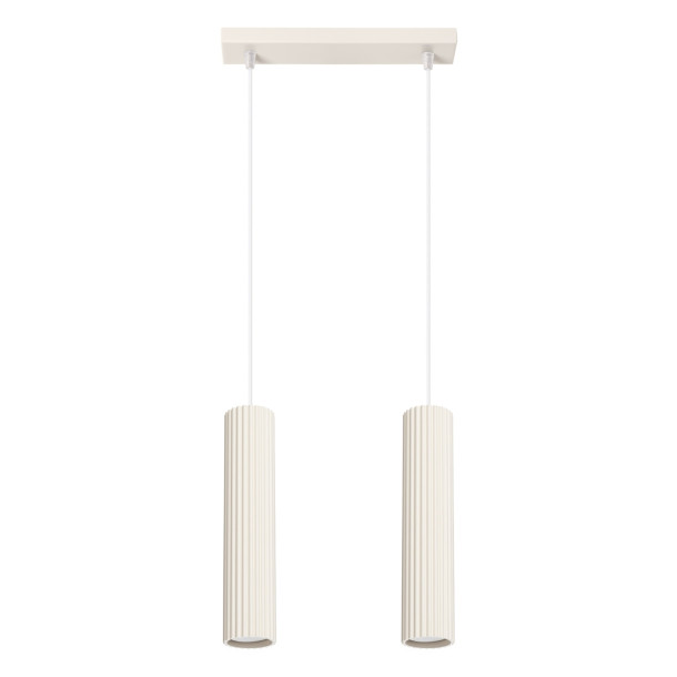 Lampe suspendue Elaen 2 beige