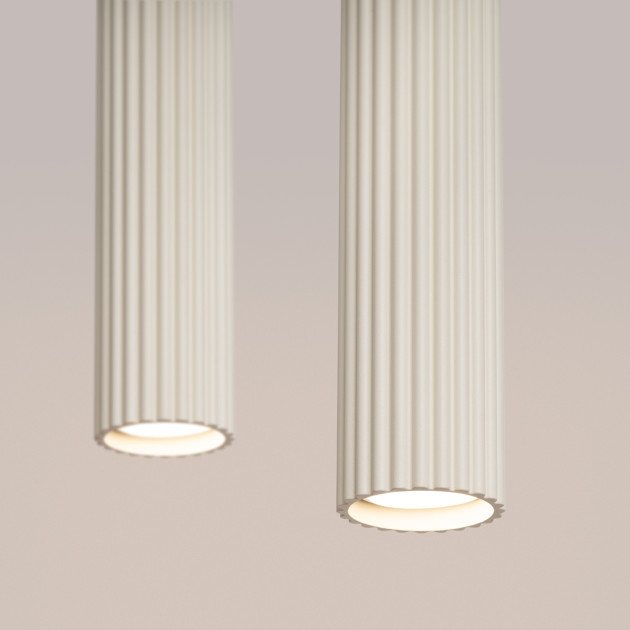 Lampe suspendue Elaen 2 beige