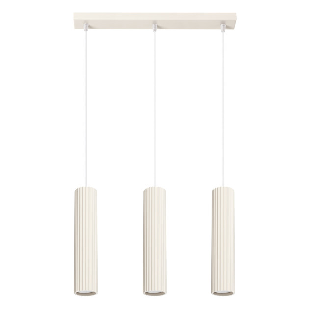Lampe suspendue Elaen 3L beige