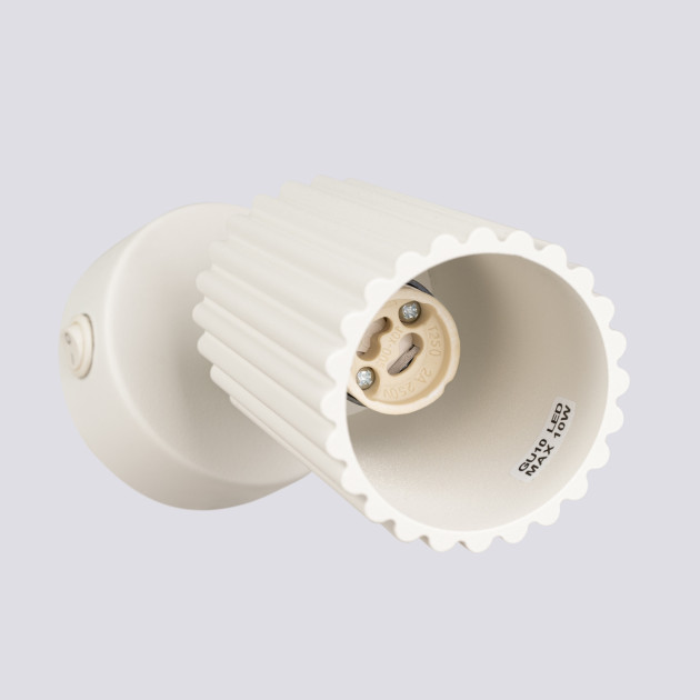 Applique Elaen beige avec interrupteur