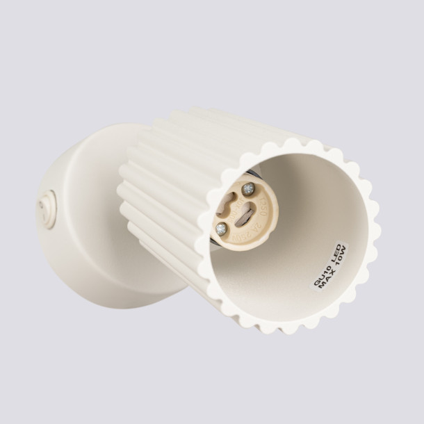Applique Elaen beige avec interrupteur