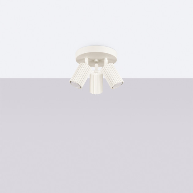 Plafonnier Elaen 3P beige