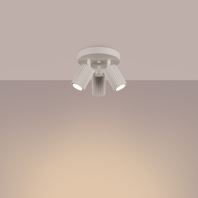 Plafonnier Elaen 3P beige