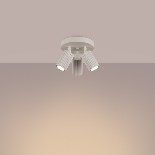 Plafonnier Elaen 3P beige