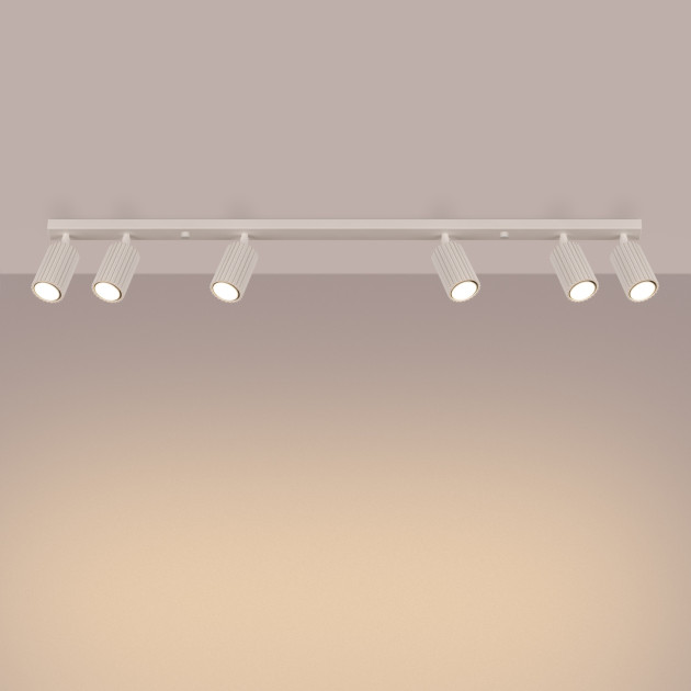 Plafonnier Elaen 6L beige