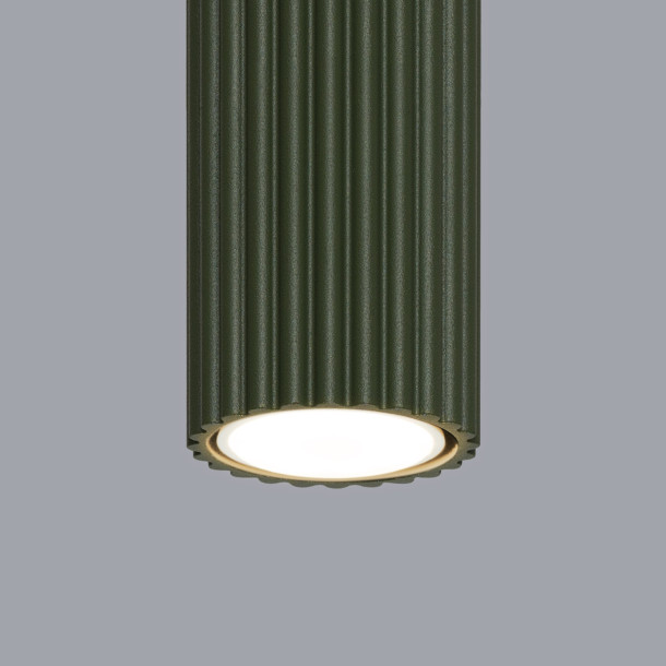 Plafonnier Elaen 10 vert olive