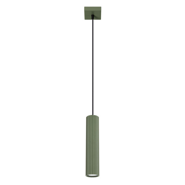 Lampe suspendue Elaen 1 vert olive