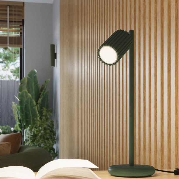 Lampe suspendue Elaen 3P vert olive