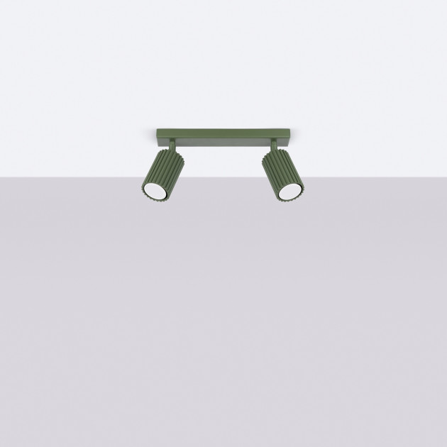 Plafonnier Elaen 2 vert olive