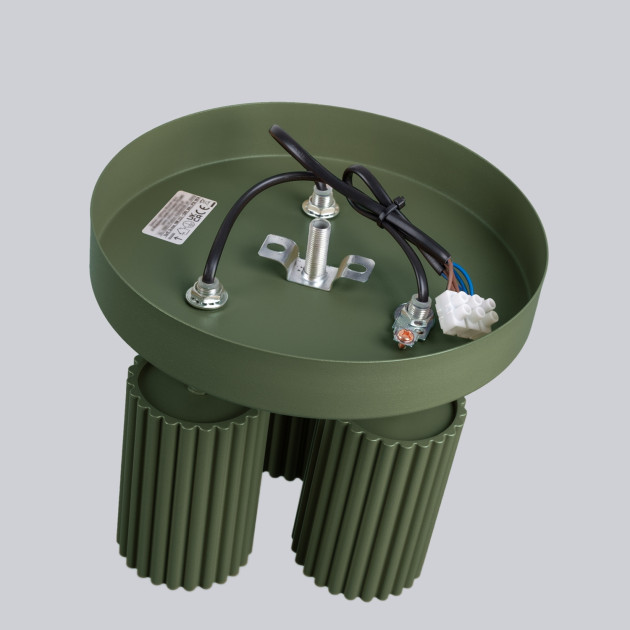 Plafonnier Elaen 3P vert olive