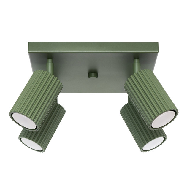 Plafonnier Elaen 4 vert olive