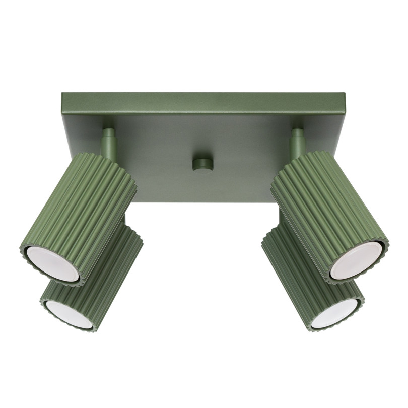 Plafonnier Elaen 4 vert olive