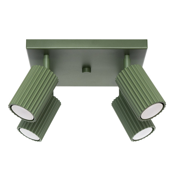Plafonnier Elaen 4 vert olive