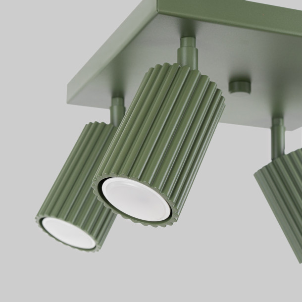 Plafonnier Elaen 4 vert olive